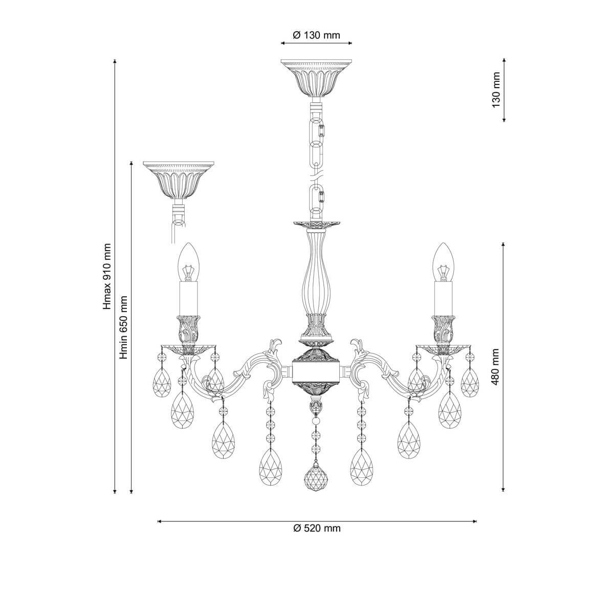 Подвесная люстра Lucia Tucci Firenze 141.5 Antique в #REGION_NAME_DECLINE_PP#