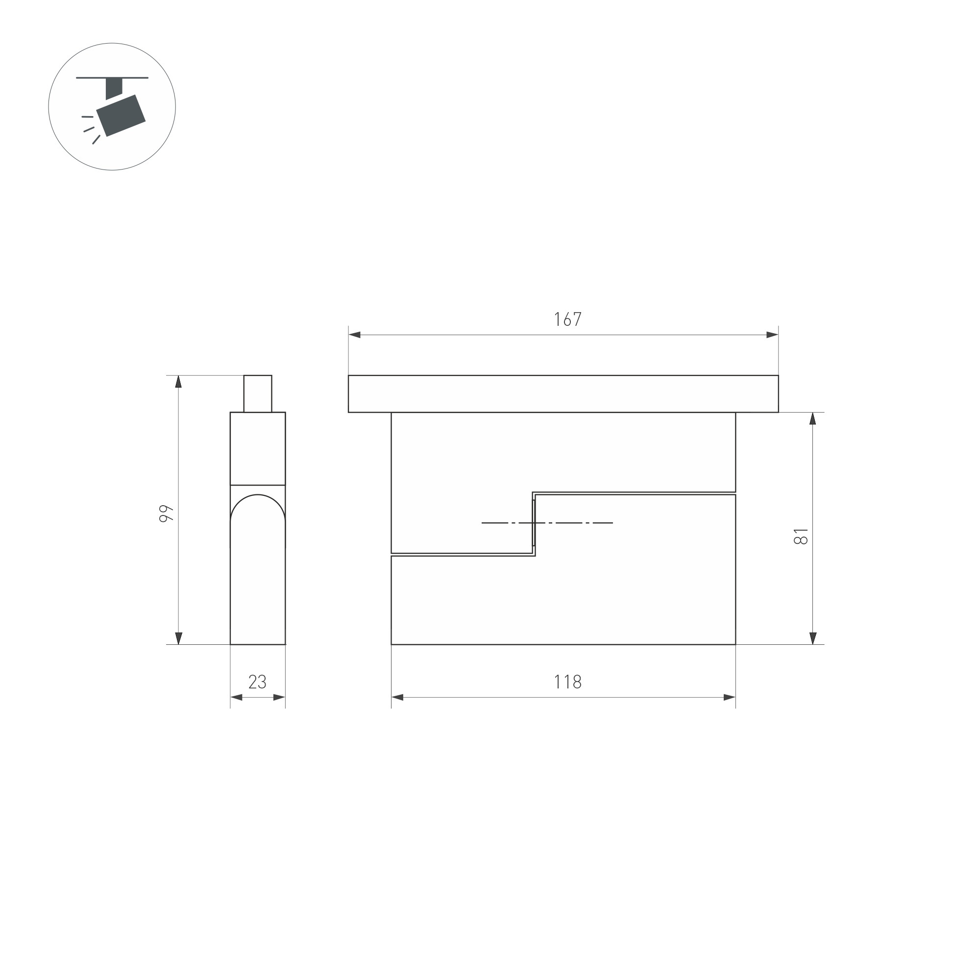 Трековый светильник Arlight Mag-Orient-Flat-Fold-S195-6W Warm3000 034659(1) в Санкт-Петербурге