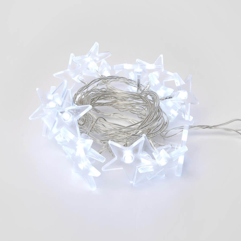Светодиодная гирлянда Uniel (07920) звездочки 220V белый ULD-S0280-020/DTA White IP20 STARS в Санкт-Петербурге