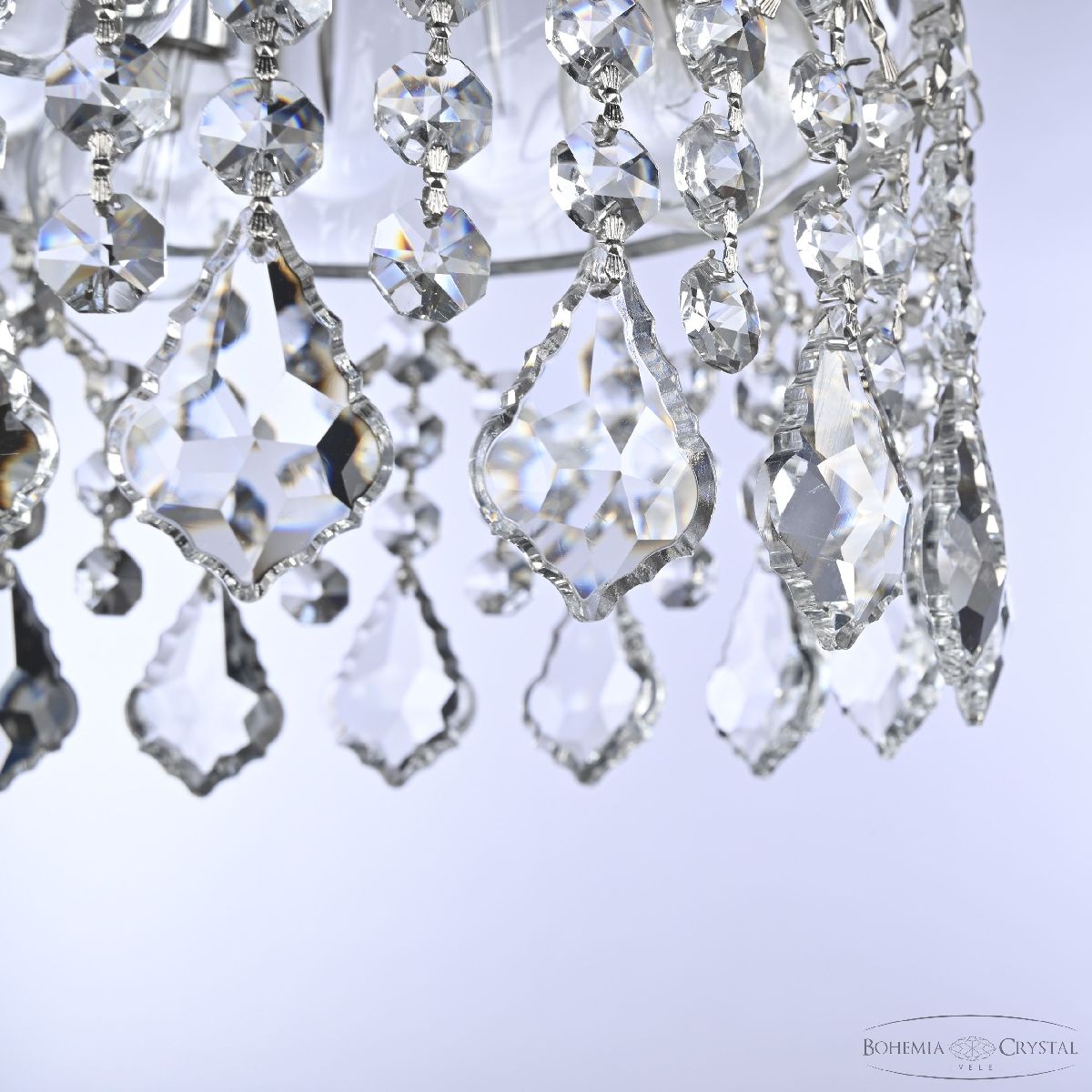 Подвесной светильник Bohemia Ivele Crystal 5478/22 Ni Clear/M-1H Leafs в Санкт-Петербурге