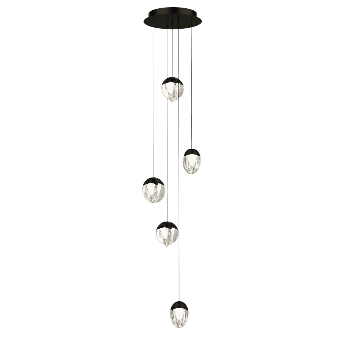 Подвесной светильник Delight Collection MD24001033-5A black/clear в Санкт-Петербурге