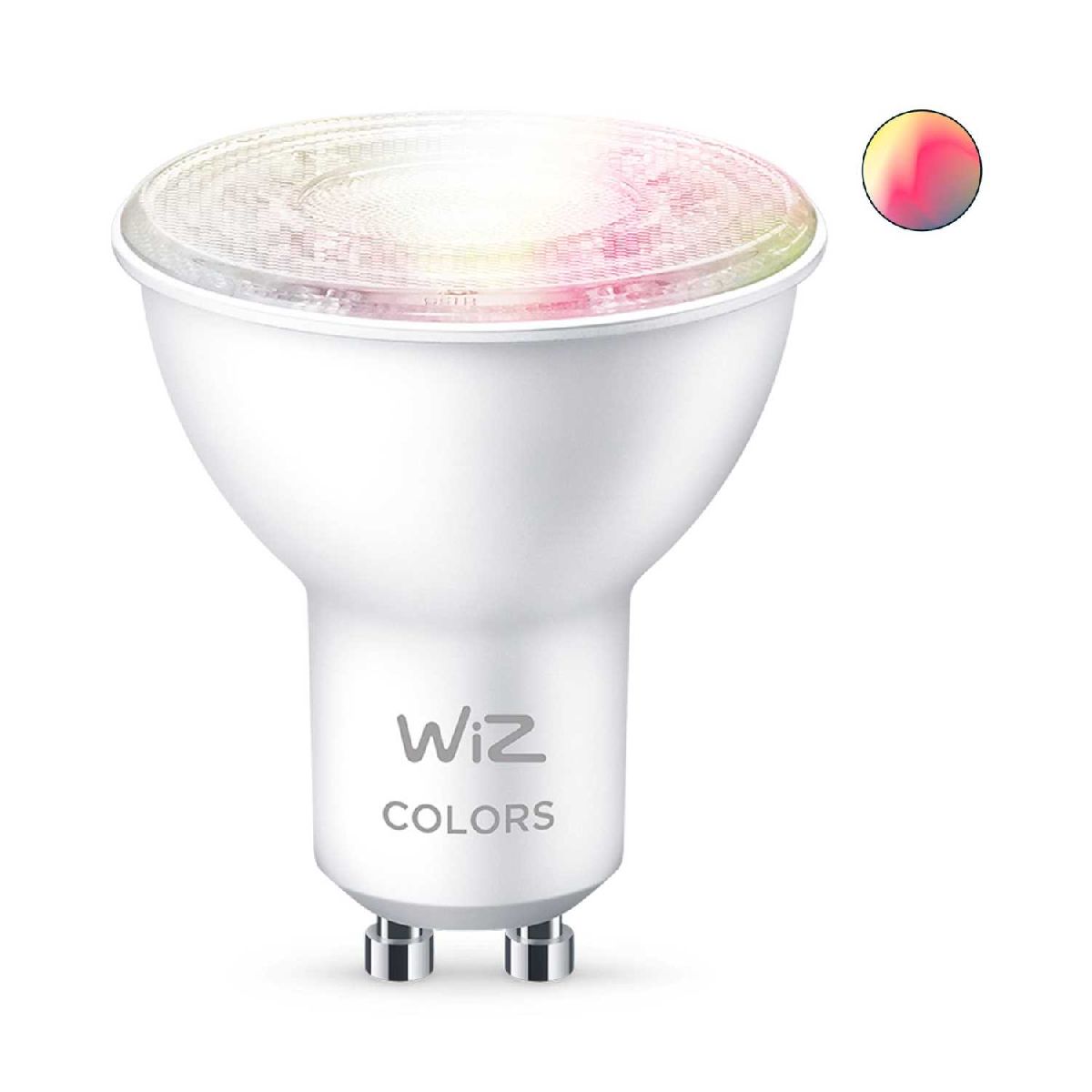 Умная светодиодная лампа Wiz Wi-Fi BLE50WGU10922-65RGB1PF/6 GU10 4,7W 2700K 929002448402 в Санкт-Петербурге