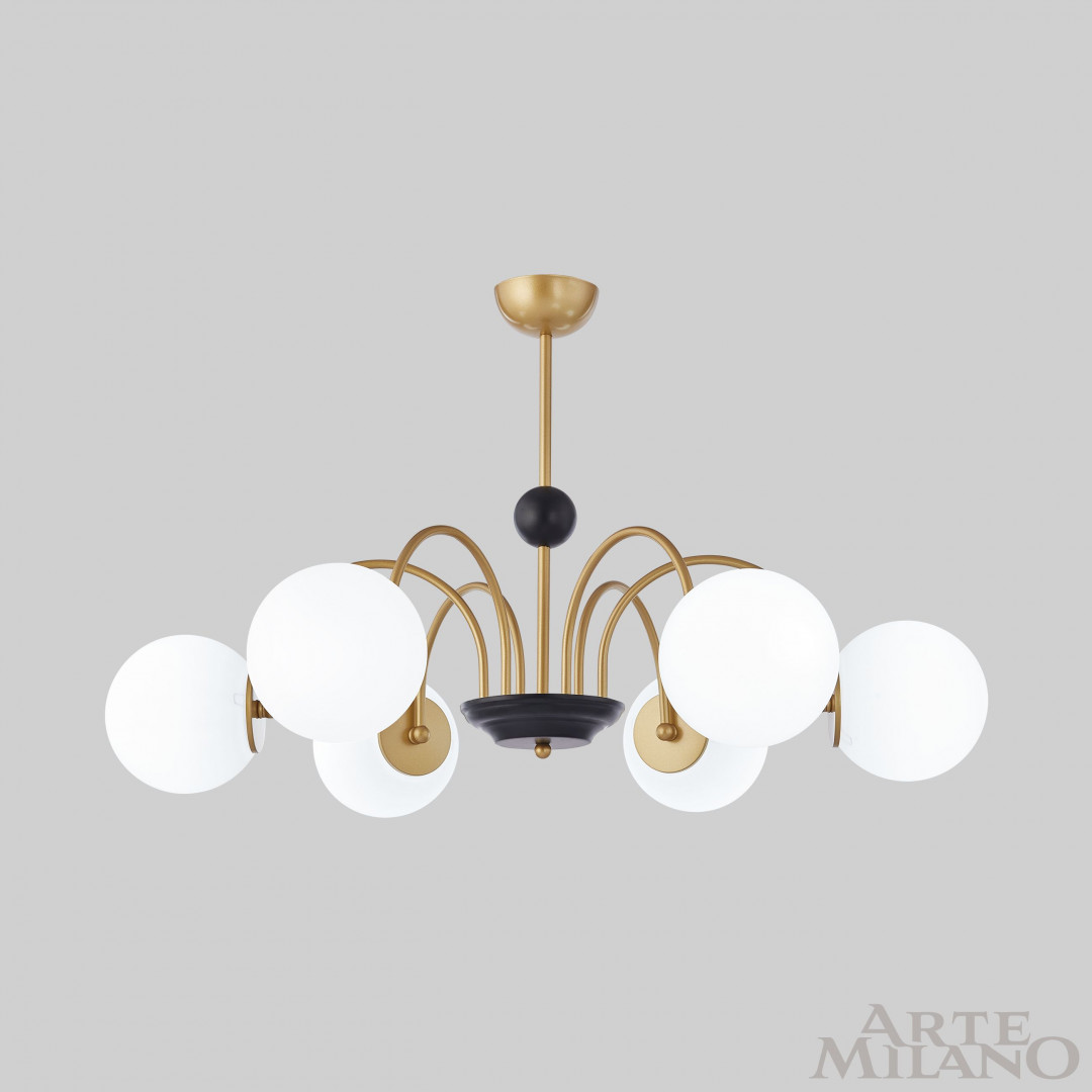 Люстра на штанге Arte Milano Napoli 312066/D850/6 BS/BK в Санкт-Петербурге