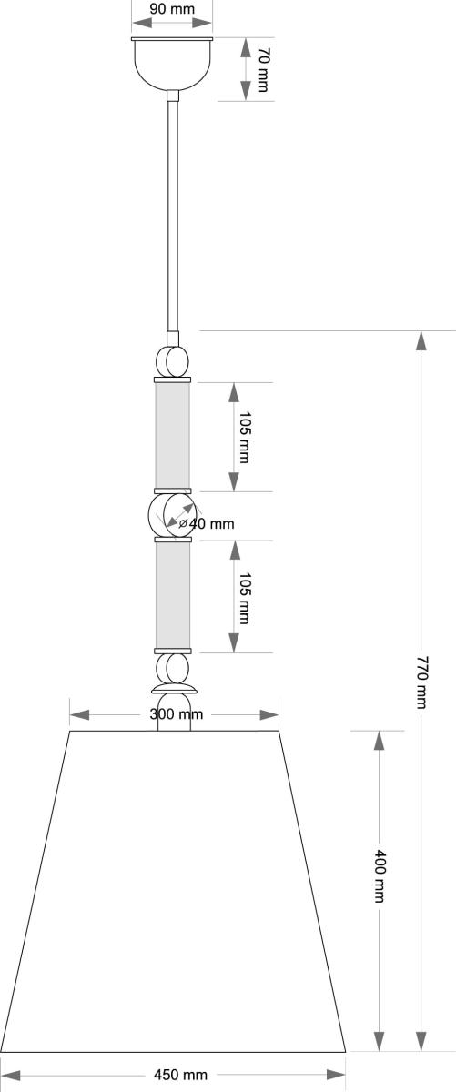 Подвесной светильник Kutek Tamara TAM-ZWD-1(N/A) в Санкт-Петербурге