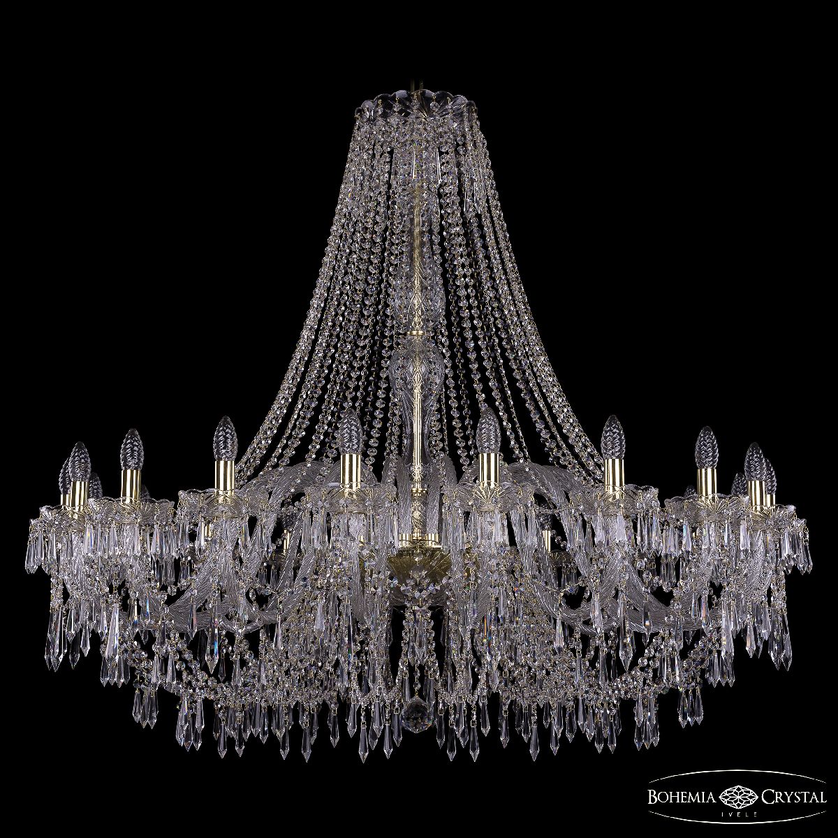 Подвесная люстра Bohemia Ivele Crystal 1403/20/460/h-114 G в Санкт-Петербурге