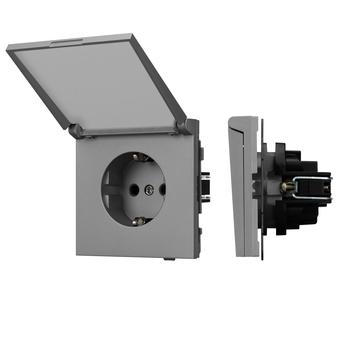 Механизм розетки влагозащищённый Arlight SCT-TENDO-MCP-PL-GR (230V, 16A) 054092 в Санкт-Петербурге