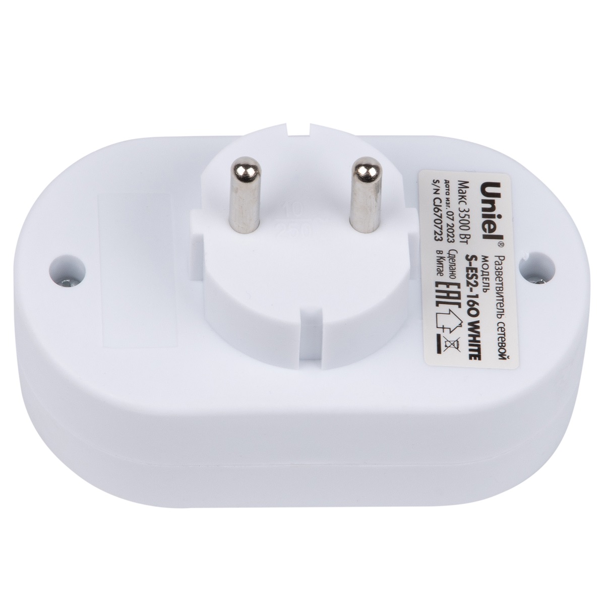 Сетевой разветвитель Uniel S-ES2-16O WHITE UL-00011233 в #REGION_NAME_DECLINE_PP#