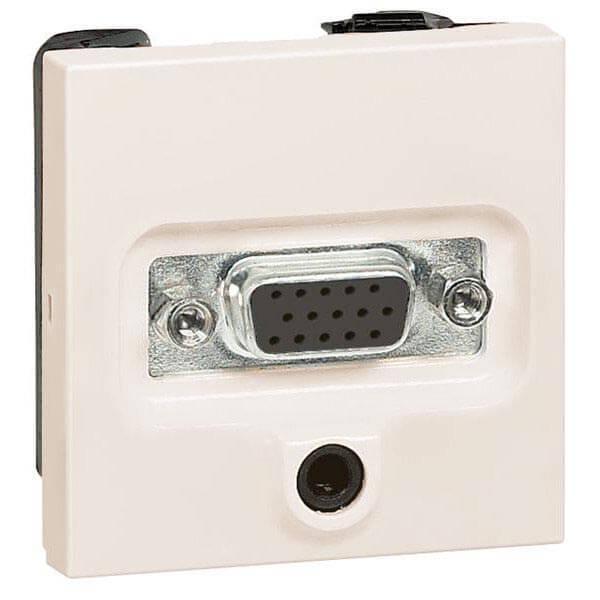 Розетка аудио/видео HD15+Jack3.5 Legrand Valena слоновая кость 774182 в Санкт-Петербурге