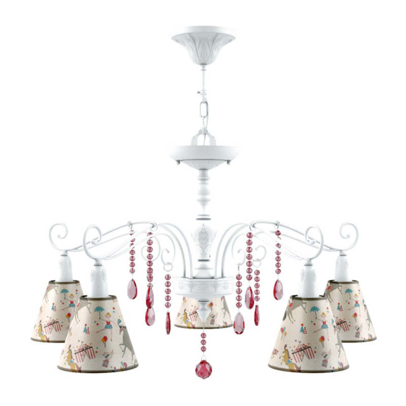 Подвесная люстра Lamp4you Provence E4-05-WM-LMP-O-14-CRL-E4-05-PK-DN в Санкт-Петербурге