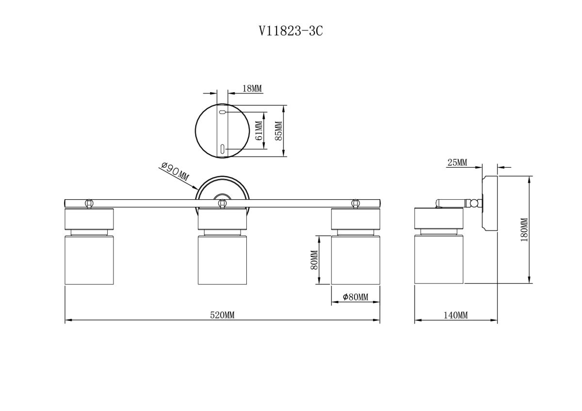 Спот Moderli Almero V11823-3C в #REGION_NAME_DECLINE_PP#