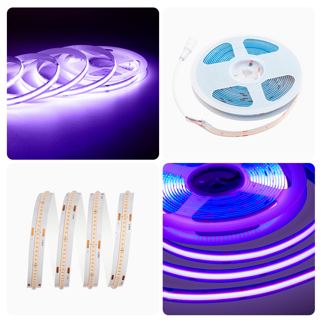 Светодиодная лента Apeyron 3м, 24В, 11Вт/м, COB, 352д/м, IP20 Фиолетовый 187ОО в #REGION_NAME_DECLINE_PP#