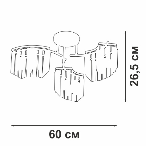 Потолочная люстра Vitaluce V5884-0/3PL в Санкт-Петербурге