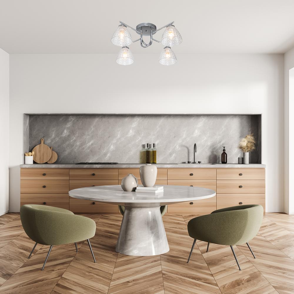Потолочная люстра Escada Adonis 659/4PL Chrome в Санкт-Петербурге