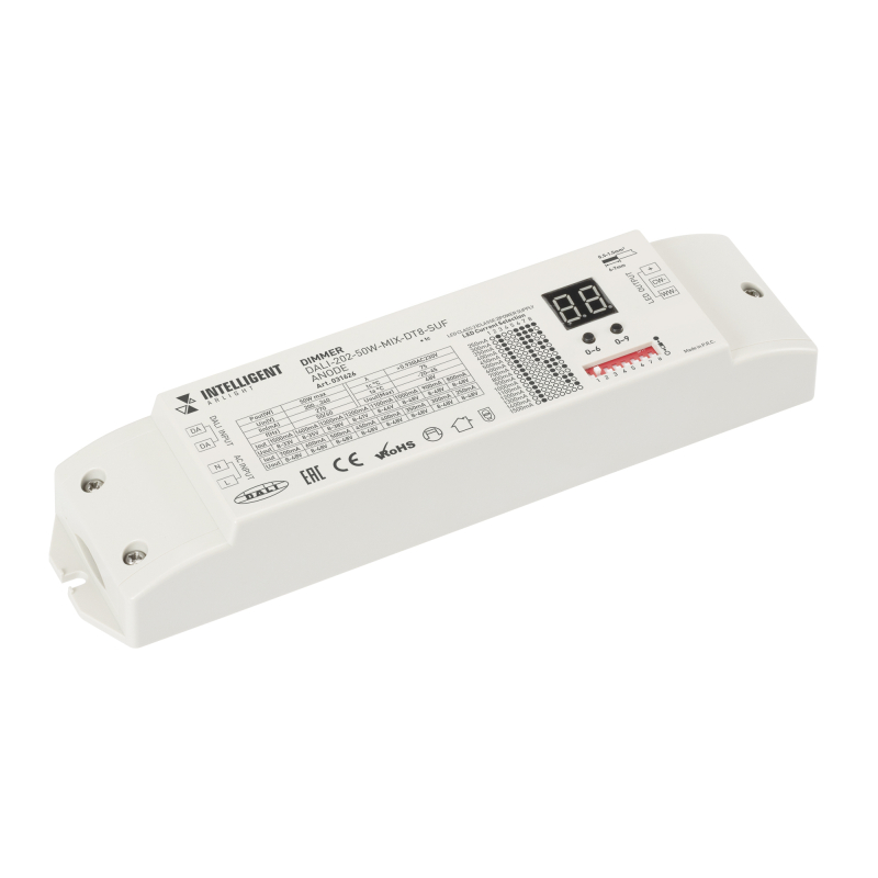 Диммер Arlight DALI-202-50W-MIX-DT8-SUF (230V, ANODE, 250-1500mА) 031626 в Санкт-Петербурге