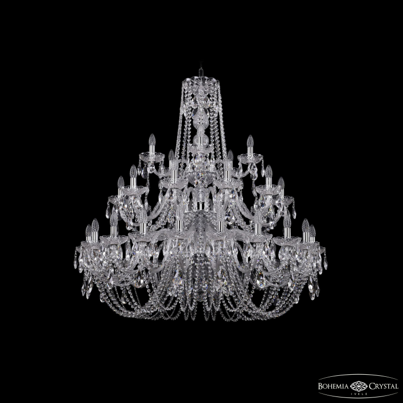 Подвесная люстра Bohemia Ivele Crystal 1402/20+10+5/400/3d Ni в Санкт-Петербурге