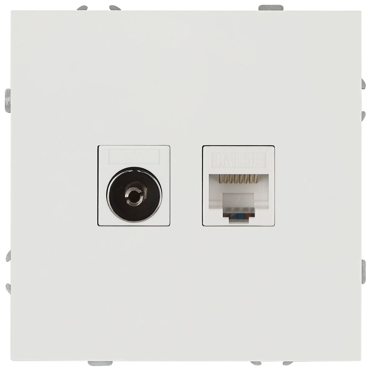 Розетка Эра Galaxy 15-3110-08 комбинированная RJ45+TV IP20 белый матовый Б0070790 в Санкт-Петербурге