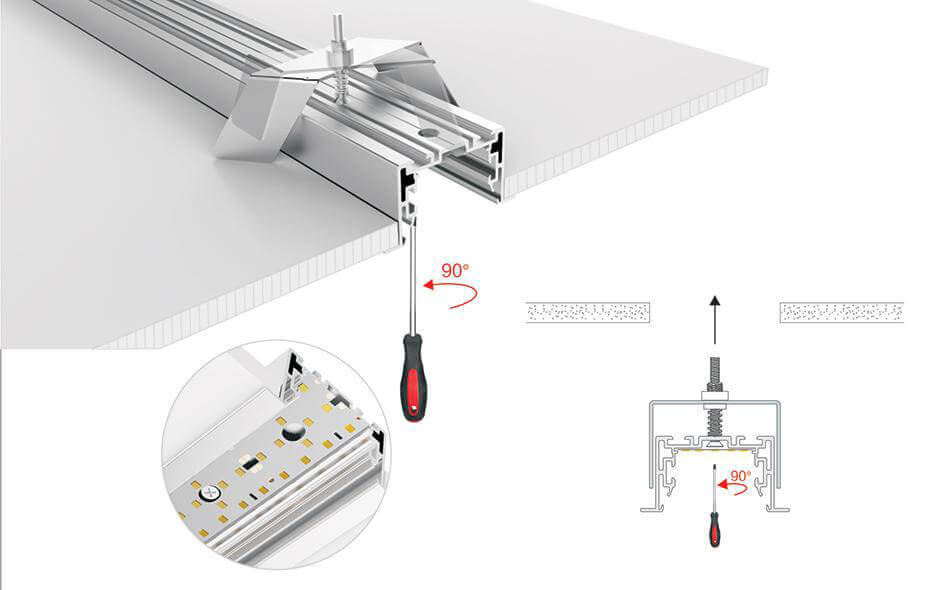 Профиль с экраном Arlight S2-LINIA94-F-2500 ANOD+OPAL 021178 в Санкт-Петербурге