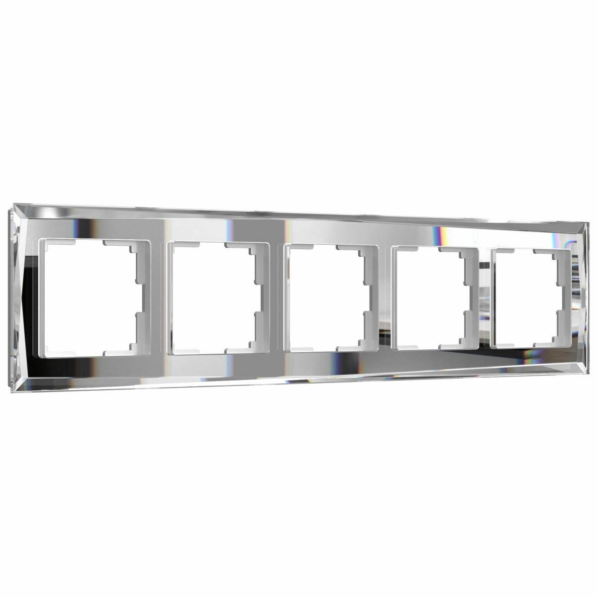 Рамка на 5 постов зеркальная Werkel W0051220 4690389158896 в Санкт-Петербурге