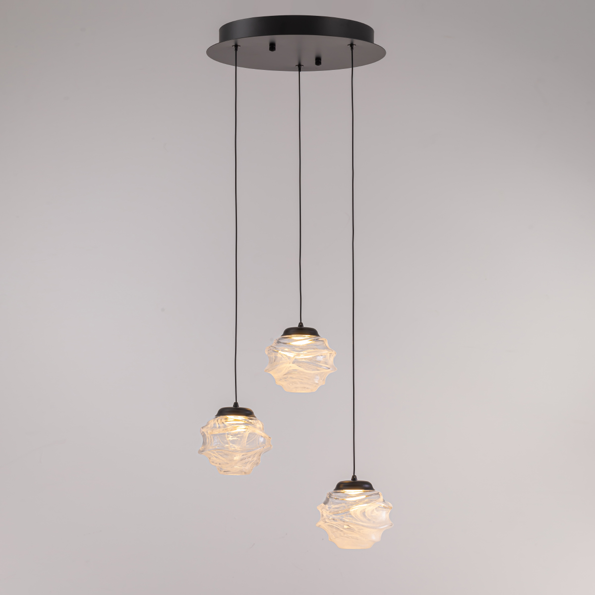 Подвесной светильник Delight Collection MD25030003-3A matt black/clear в Санкт-Петербурге