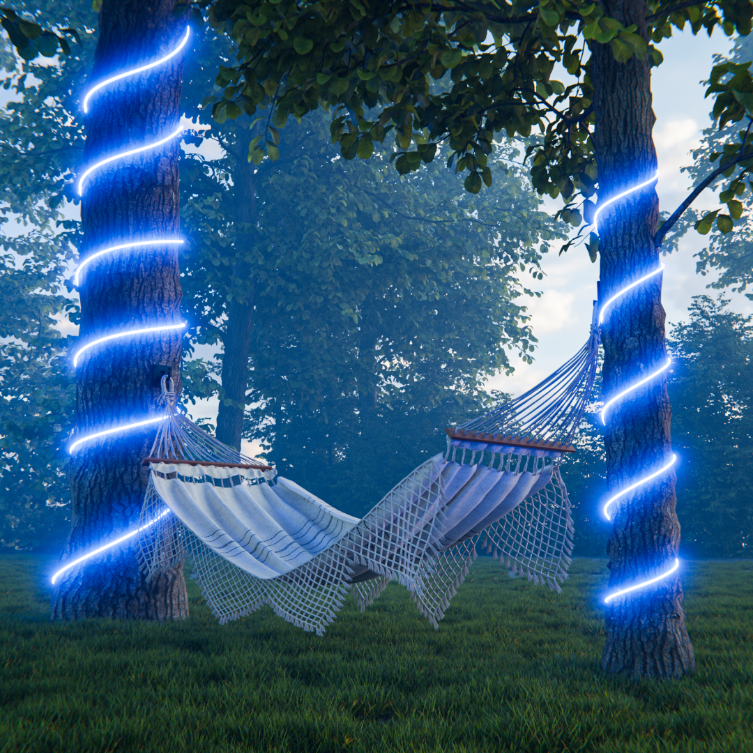 Комплект светодиодного неона Apeyron 220В, 6Вт/м, синий, smd 2835, 144д/м 10м, IP65,  с аксессуарами (сетевой шнур, заглушка, крепеж - 10шт) 10-117 в Санкт-Петербурге