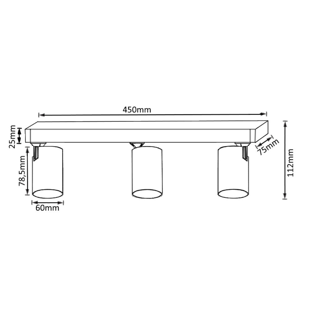 Спот Crystal Lux CLT 017CW3 L450 BL в Санкт-Петербурге