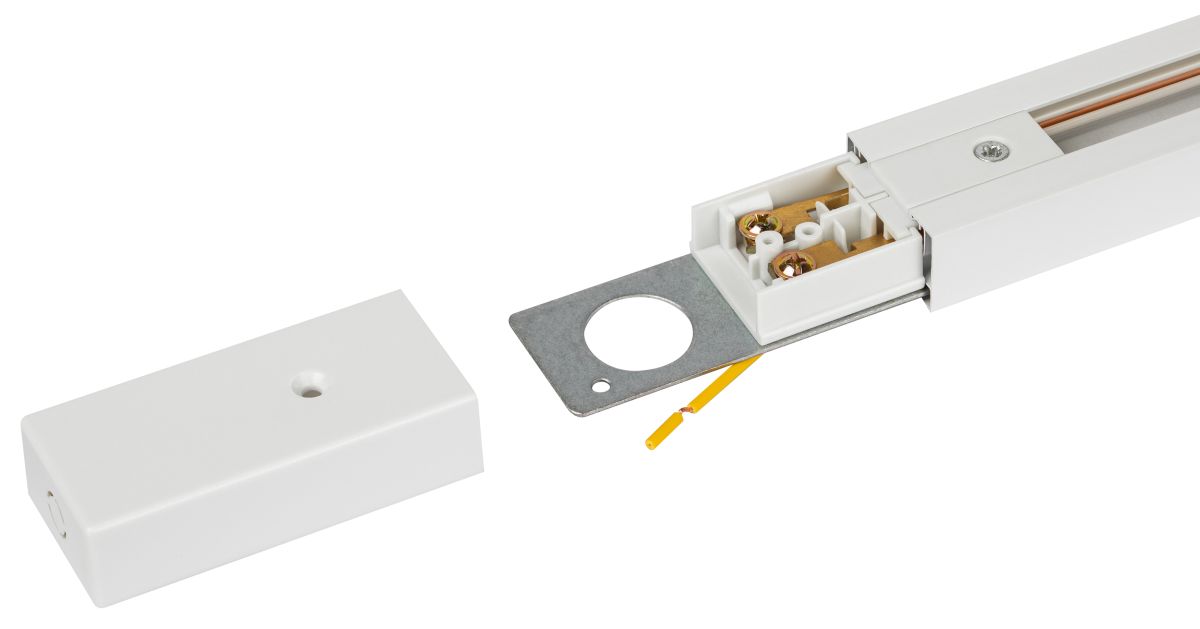 Комплект Эра TR-SET-200-1PT-PC WH шинопровод однофазный с профилем для натяжного потолка 2м белый Б0072544 в Санкт-Петербурге