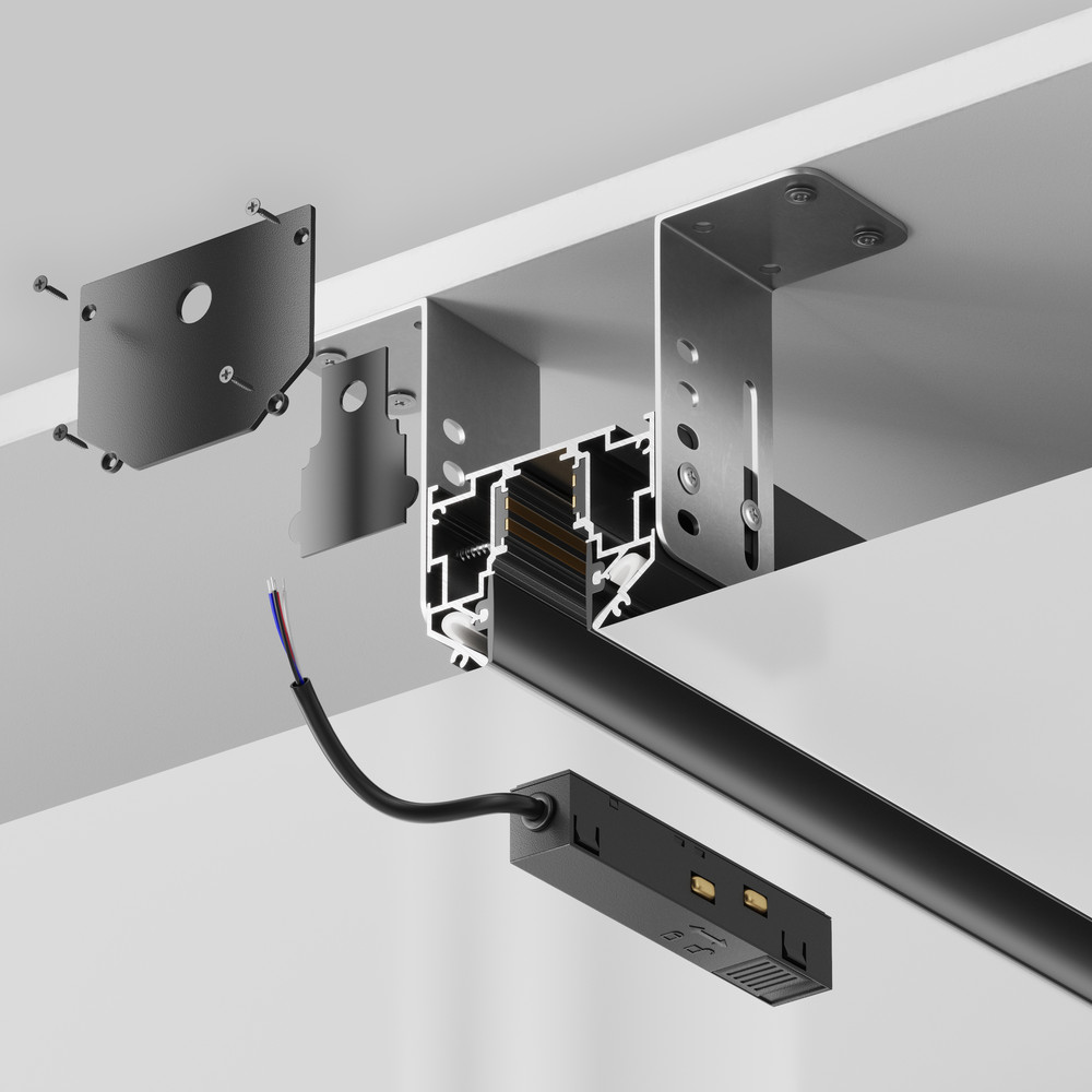 Магнитный встраиваемый шинопровод Maytoni Busbar trunkings Exility TRX034-SCH-423B в Санкт-Петербурге