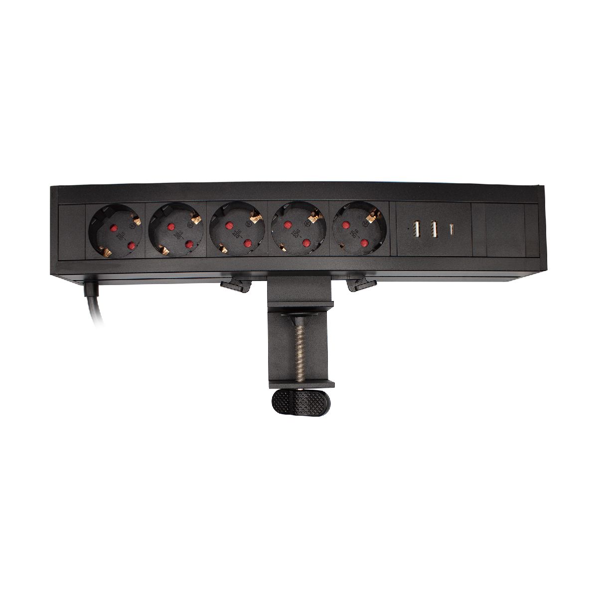 Блок розеток LE4 (5 секции 2 USB + 1 type-C беспроводная зарядка) Mebax 00-00002875 в Санкт-Петербурге