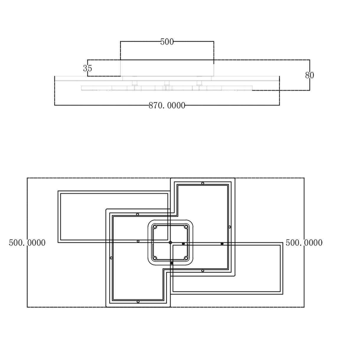 Потолочный светильник Escada 10216/S LED 138W White/Black в #REGION_NAME_DECLINE_PP#