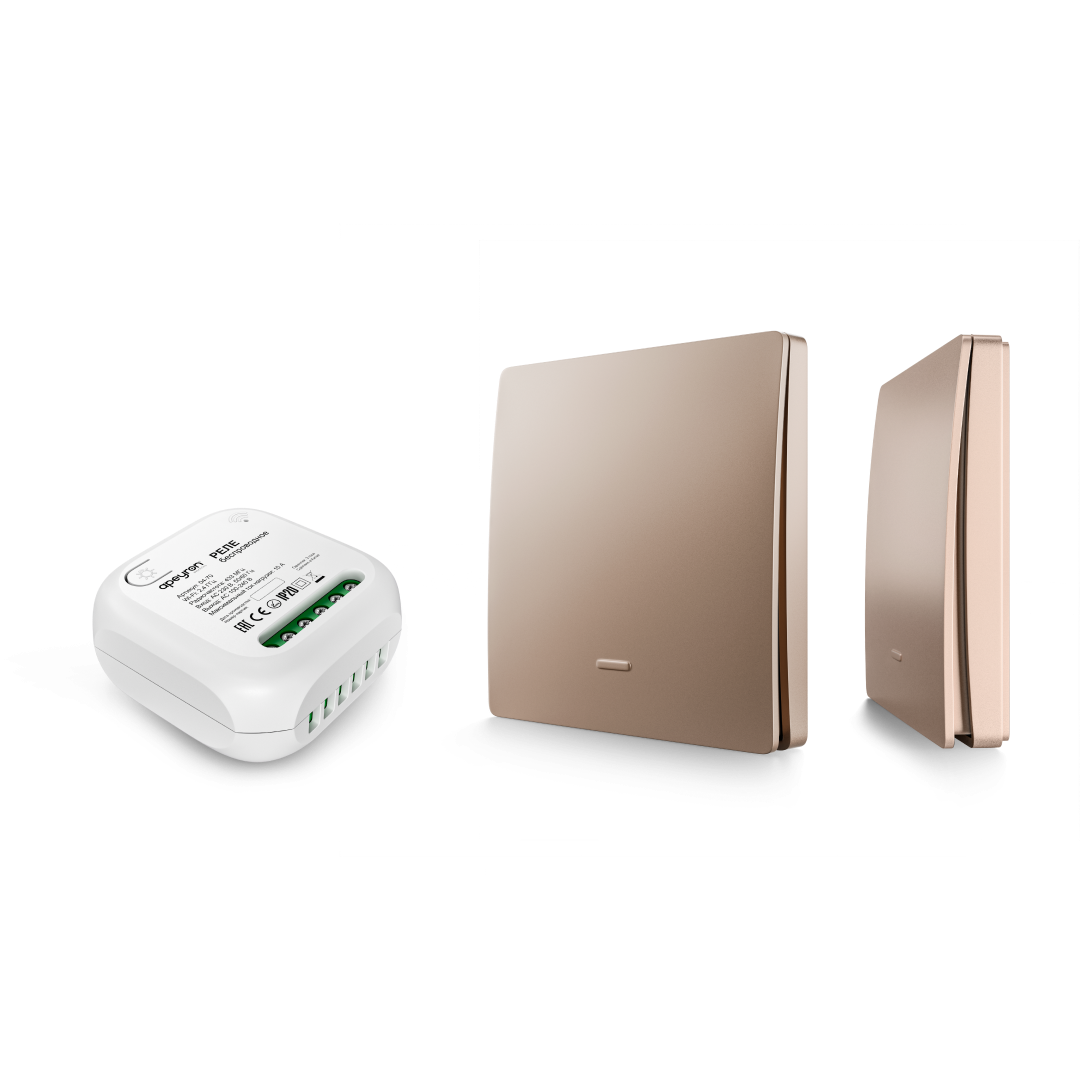Реле с кинетическими выключателями, IP44, Wi-Fi 2,4 ГГц, Smart, 2выкл., 1 реле. беж. Apeyron 04-84 в Санкт-Петербурге