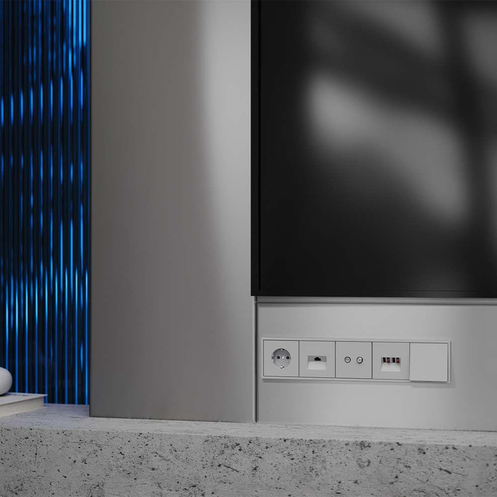 Накладка для розетки телевизионной оконечной TV+SAT Voltum S70 (серый) VLS001616 в #REGION_NAME_DECLINE_PP#