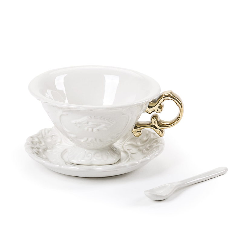 Блюдце с чашкой I-Tea Seletti I-Wares Gold 9868 в Санкт-Петербурге