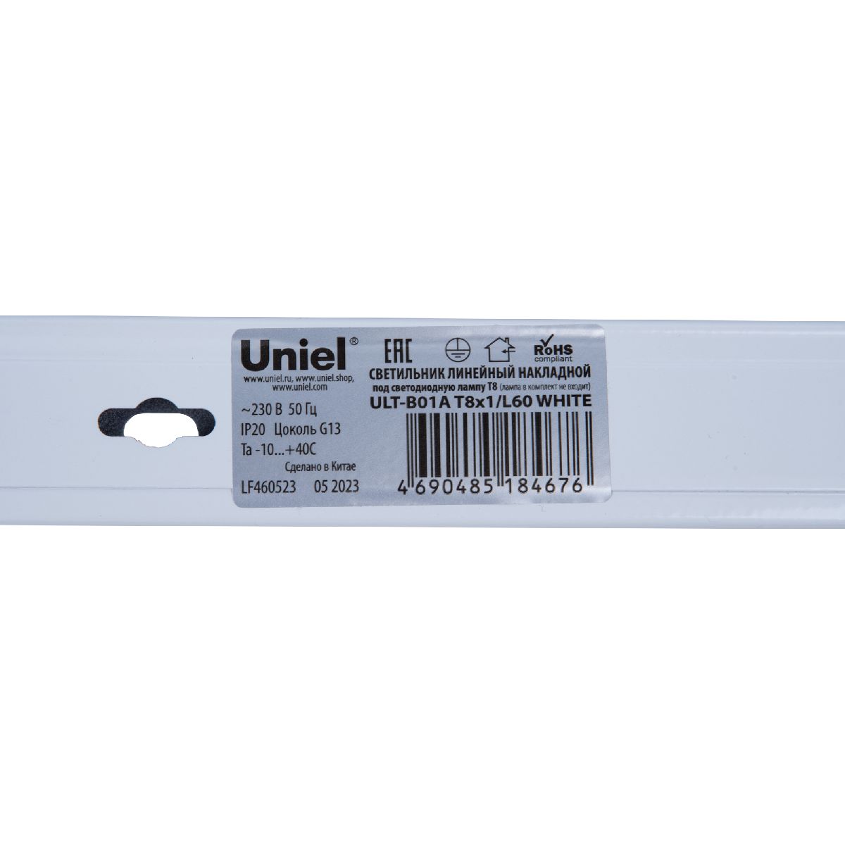 Линейный светильник Uniel ULT-B01A T8x1/L60 WHITE UL-00011255 в Санкт-Петербурге