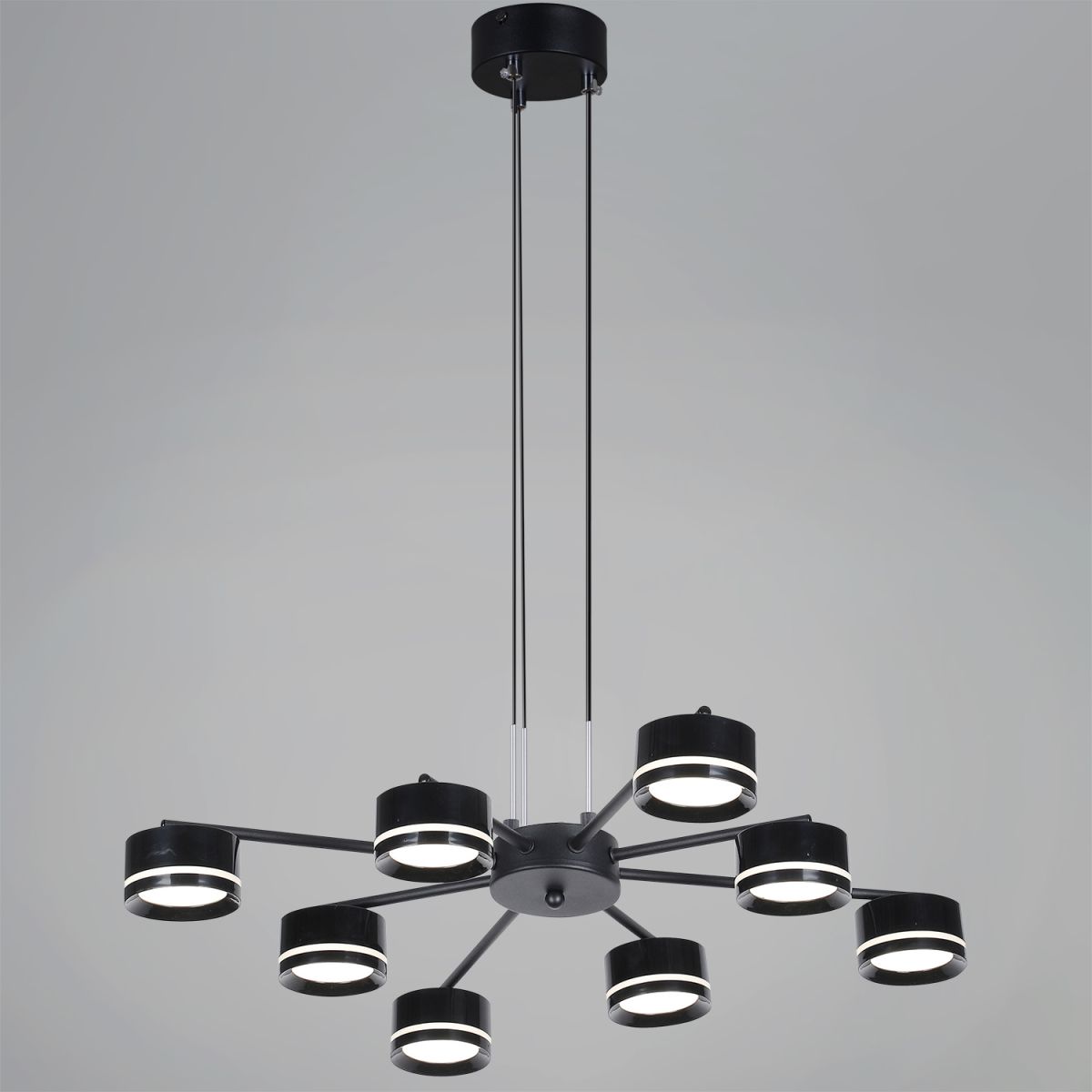 Потолочная люстра Reluce 19490-0.4-4+4 Black в Санкт-Петербурге