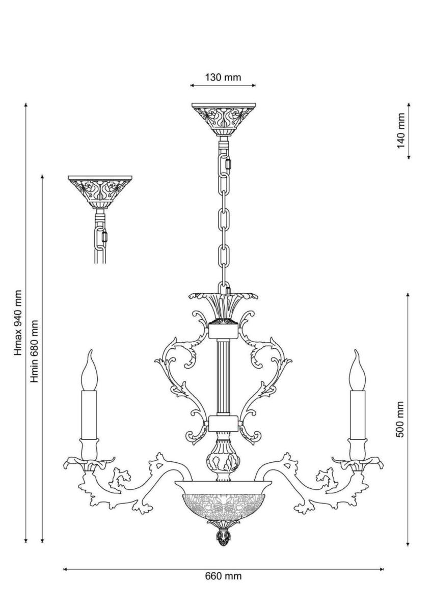 Подвесная люстра Lucia Tucci Firenze 1780.6 Antique Gold в Санкт-Петербурге