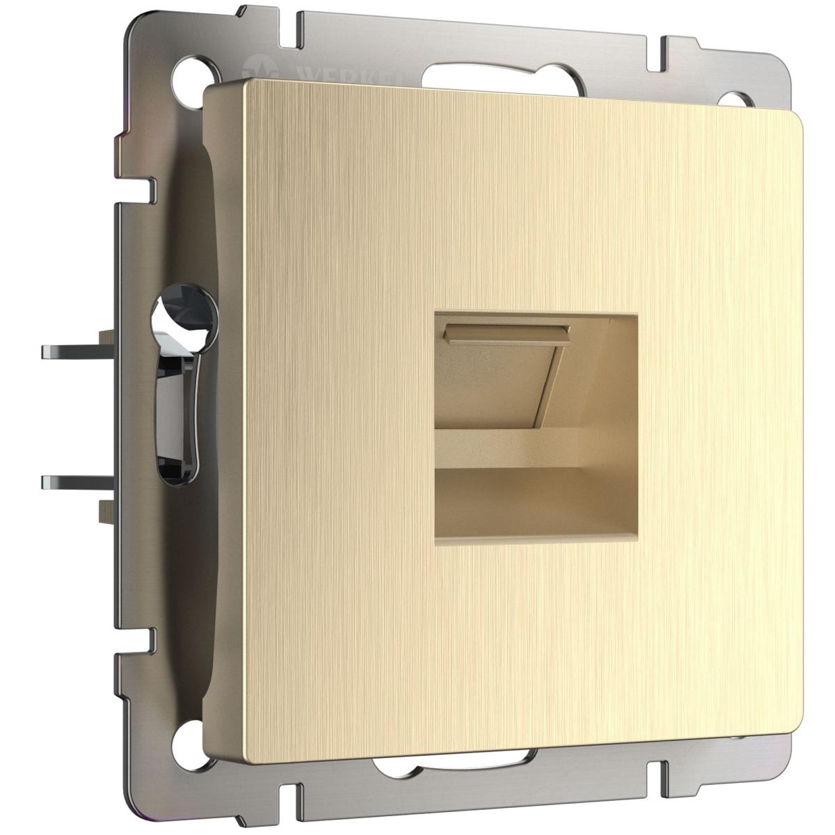 Розетка Ethernet RJ-45 Werkel шампань рифленый W1181010 4690389160608 в Санкт-Петербурге