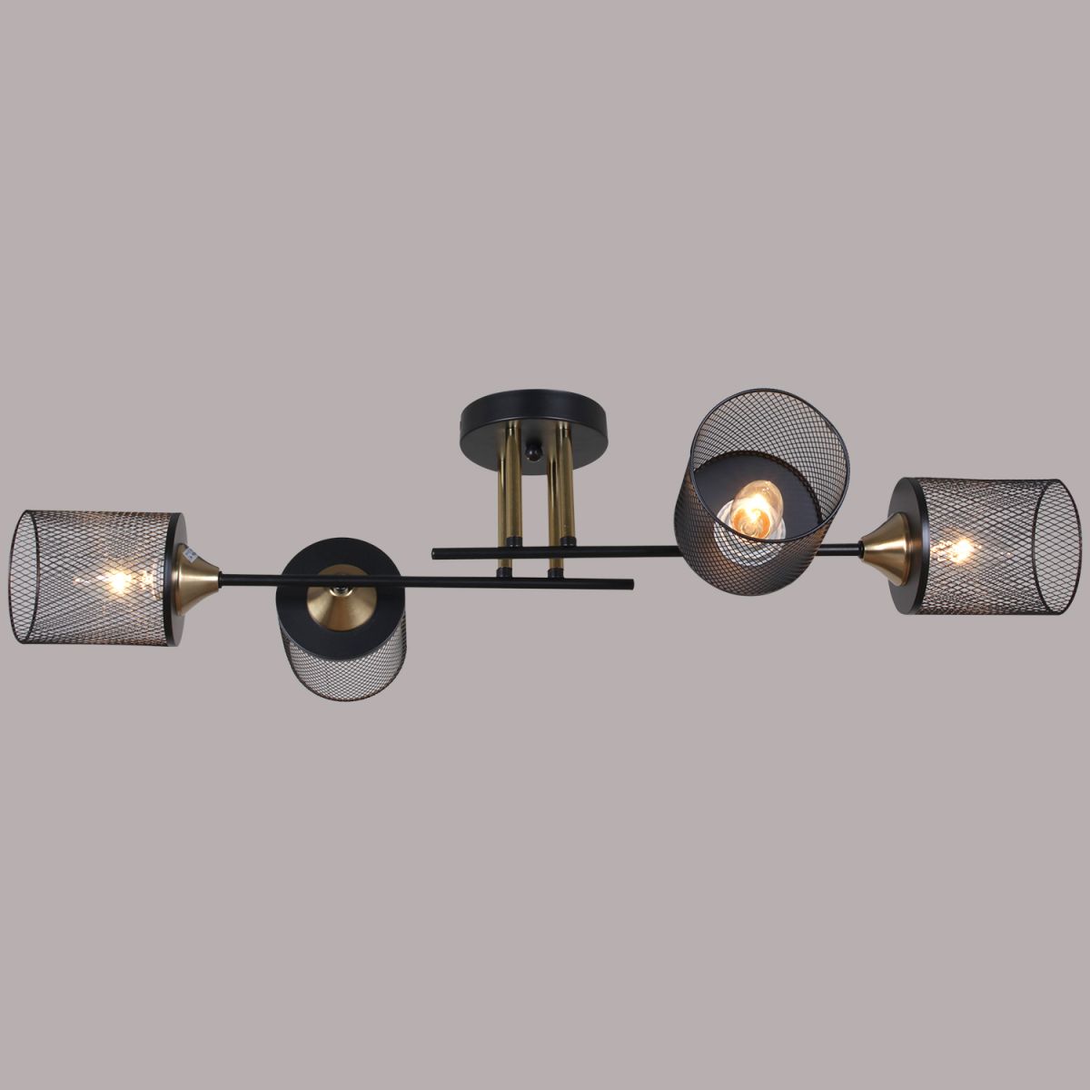 Потолочная люстра Reluce 38460-0.3-04 BK+COPPER в Санкт-Петербурге