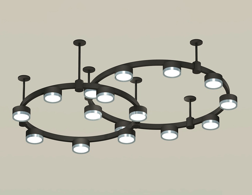 Комплект подвесного светильника Ambrella Light Techno Ring XR92221160 (A9222, A9227, C9242, C9238, N8133) в Санкт-Петербурге