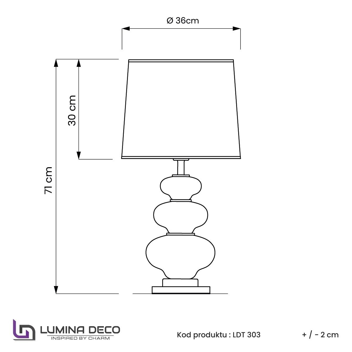 Настольная лампа Lumina Deco Briston LDT 303 PR+WT в Санкт-Петербурге