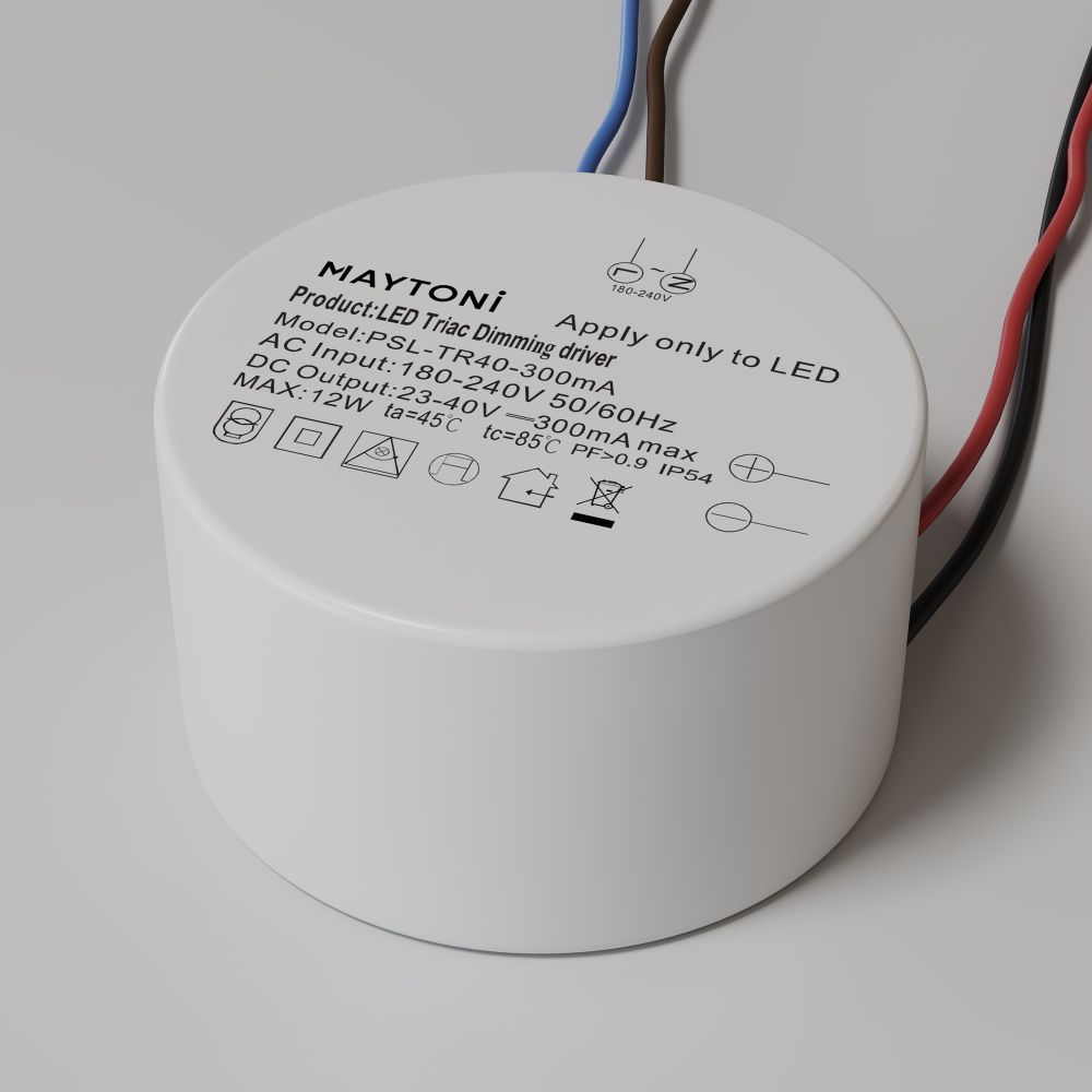 Блок питания Maytoni 12Вт DC23-40В IP54 Triac PSL-TR40-300mA в Санкт-Петербурге