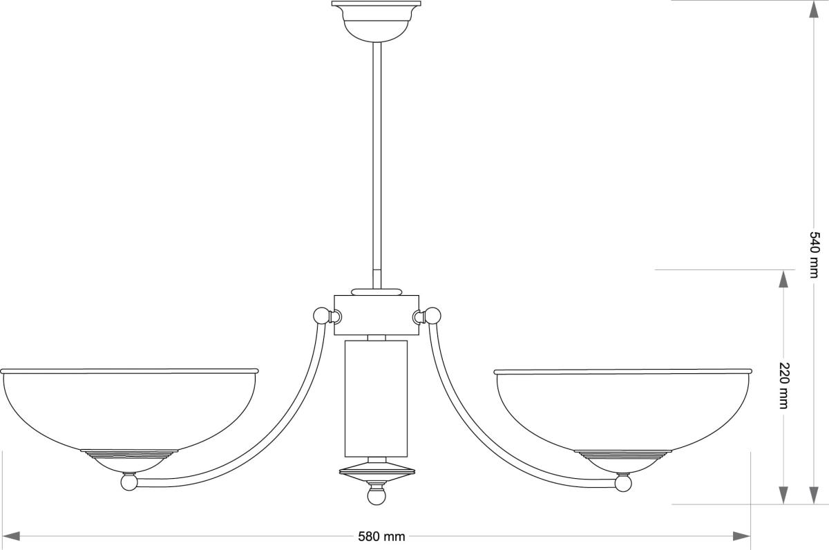 Подвесная люстра Kutek N N-ZW-2 (P) в #REGION_NAME_DECLINE_PP#