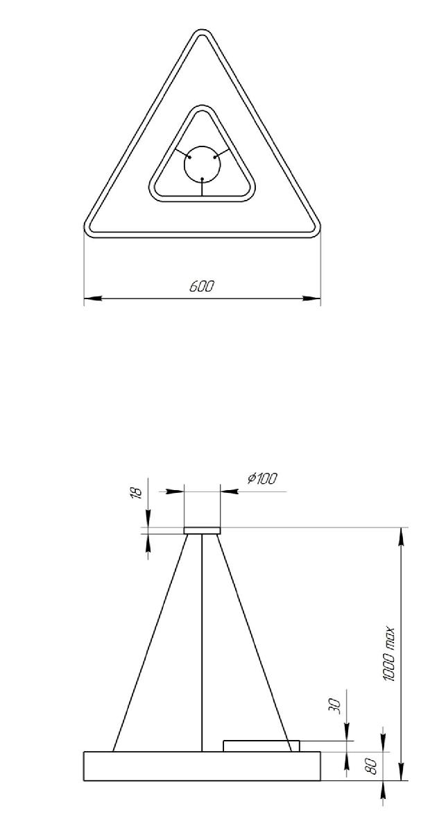 Подвесной светильник Эра Geometria SPO-153-W-40K-030 Б0050578 в Санкт-Петербурге