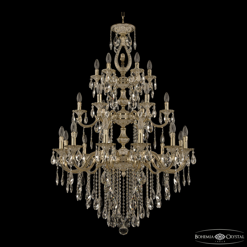 Подвесная люстра Bohemia Ivele Crystal Verona 72401/12+6+6/300/3d B GW FL3M в Санкт-Петербурге