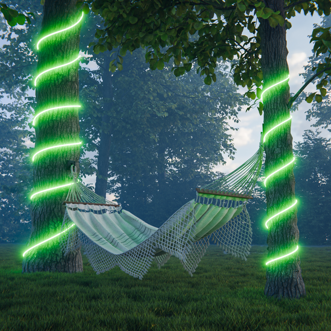 Комплект светодиодного неона Apeyron 220В, 6Вт/м, зеленый, smd 2835, 144д/м 10м, IP65,  с аксессуарами (сетевой шнур, заглушка, крепеж - 10шт) 10-118 в Санкт-Петербурге