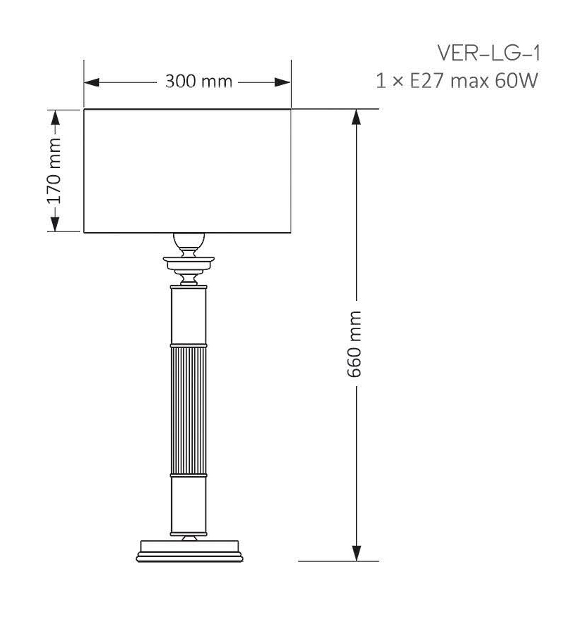 Настольная лампа Kutek Mood Verde VER-LG-1 (Z) в Санкт-Петербурге