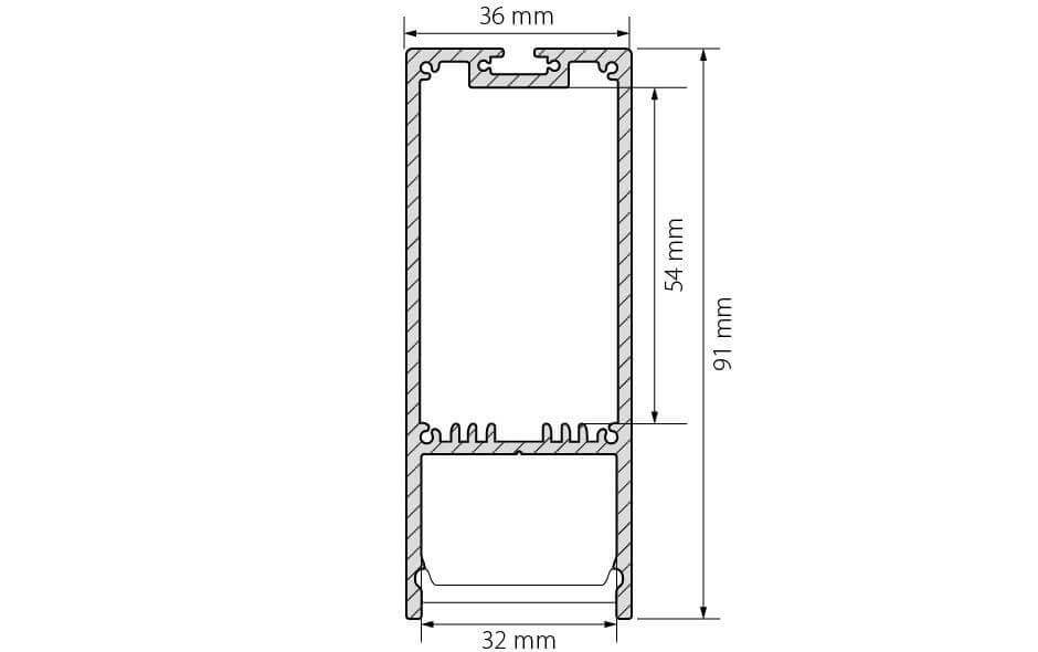 Профиль Arlight SL-LINE-3691-2000 ANOD 019302 в Санкт-Петербурге