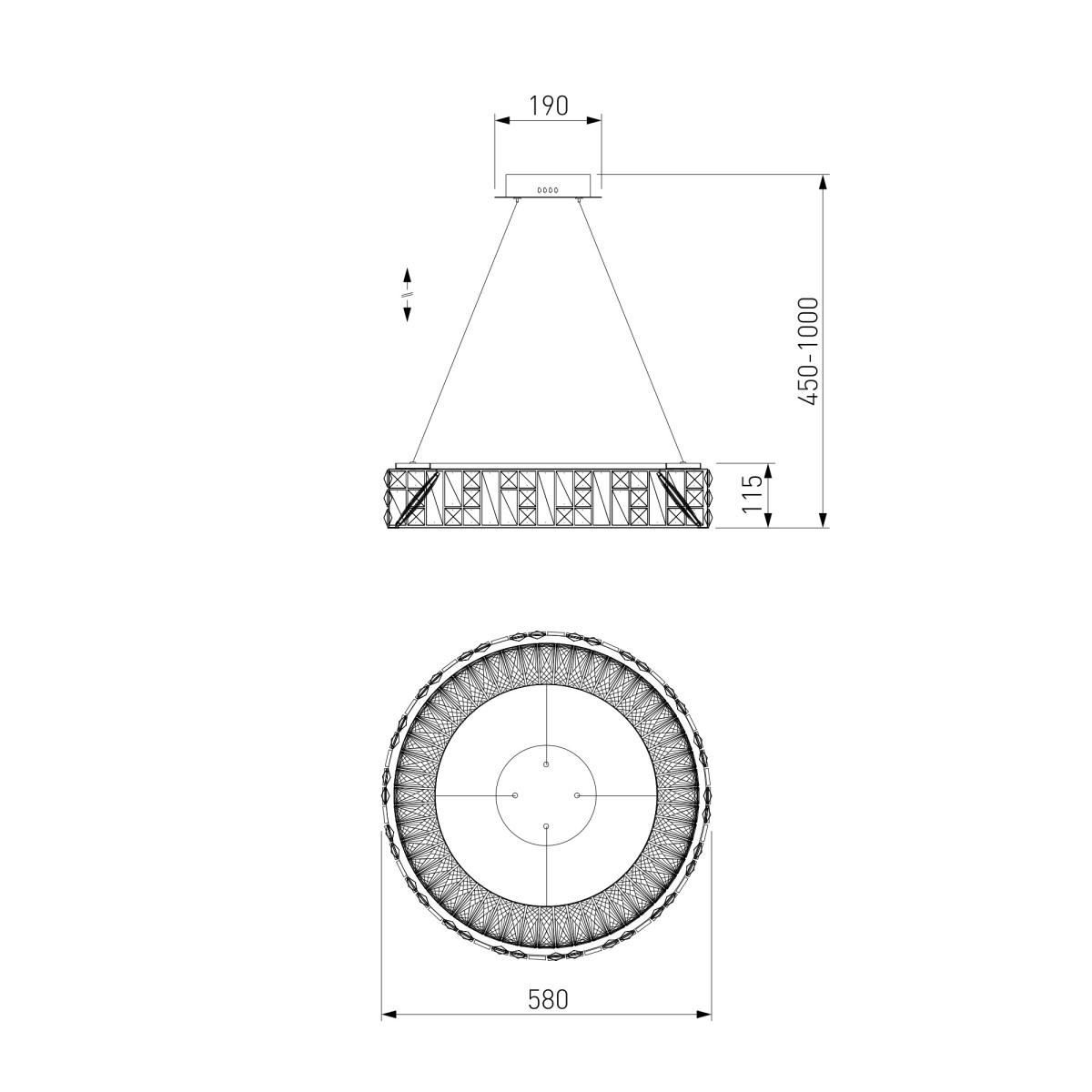 Подвесная люстра Bogates Cliff 90373/1 a065728 в Санкт-Петербурге