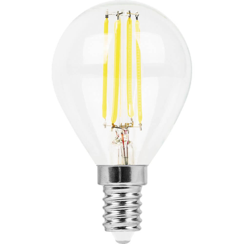Лампа светодиодная филаментная Feron E14 11W 2700K Шар Прозрачная LB-511 38013 в Санкт-Петербурге