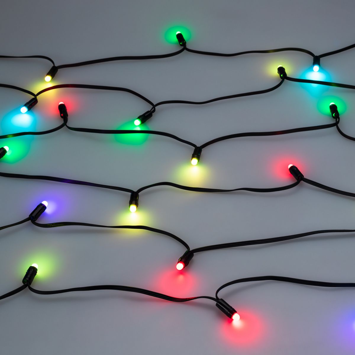 Светодиодная гирлянда Нить ArdecoledСмарт ARD-MOOD-CLASSIC-5000-BLACK-26LED RGBY-SPI (230V, 7.5W, Tuya Wi-Fi) (IP65) 049490 в Санкт-Петербурге