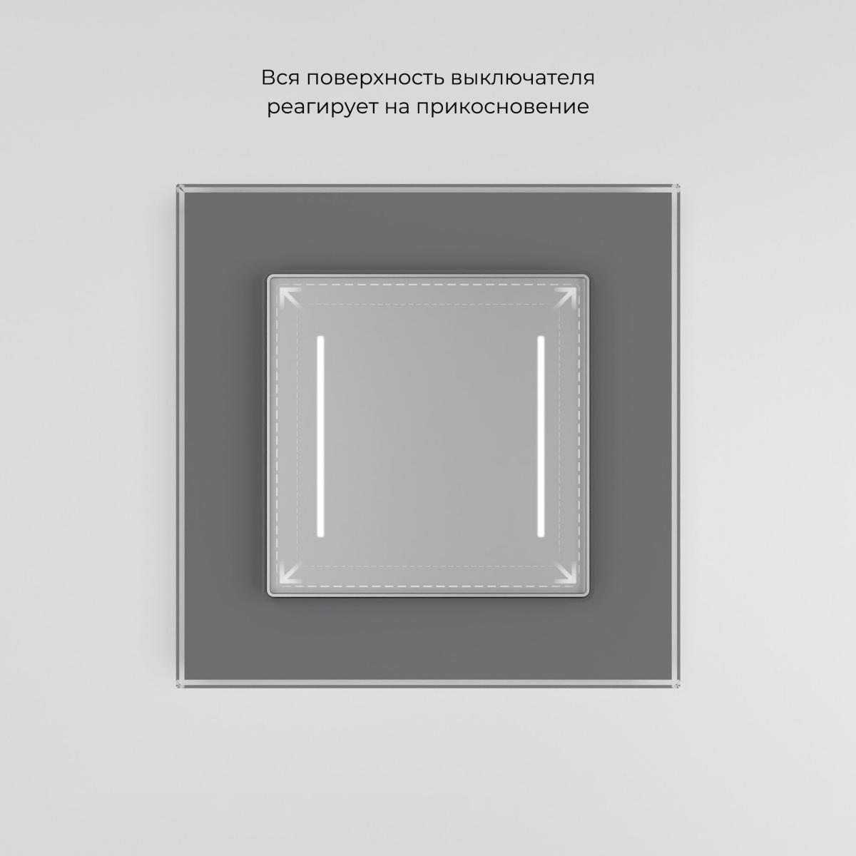 Умный сенсорный выключатель двухклавишный Werkel 4690389197956 W4523006 a064144 в Санкт-Петербурге